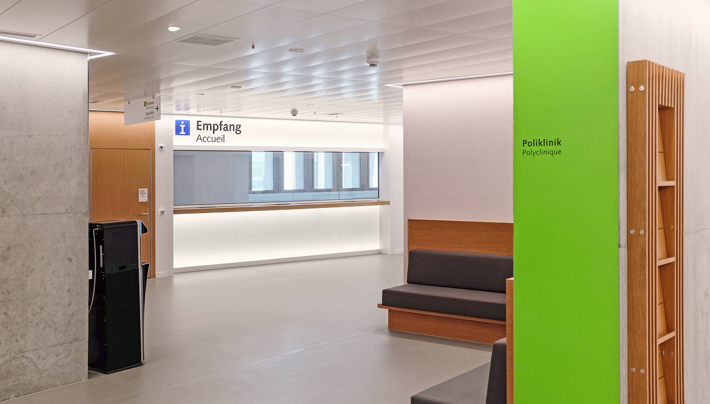Empfang Augenklinik